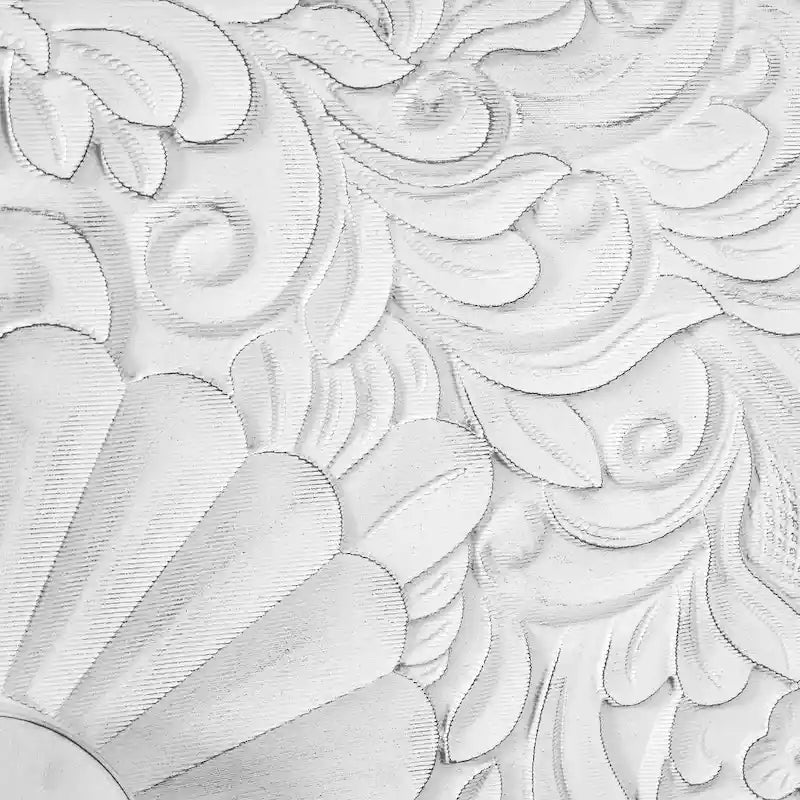 Buffet de rangement sculpté avec motifs floraux, en MDF, 160 cm de large, pour salon et cuisine