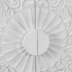 Buffet de rangement sculpté avec motifs floraux, en MDF, 160 cm de large, pour salon et cuisine
