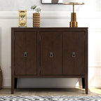 Armoire de Rangement d'Appoint Vintage avec Étagère Réglable, Table Console en Bois Massif, Table de Canapé