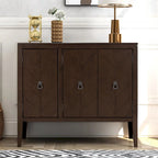 Armoire de Rangement d'Appoint Vintage avec Étagère Réglable, Table Console en Bois Massif, Table de Canapé