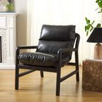 Fauteuil d'appoint rembourré, 76 cm (L) x 86 cm (P) x 81 cm (H), dossier capitonné, salon