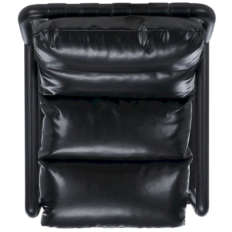 Fauteuil d'appoint rembourré, 76 cm (L) x 86 cm (P) x 81 cm (H), dossier capitonné, salon