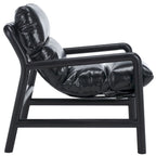 Fauteuil d'appoint rembourré, 76 cm (L) x 86 cm (P) x 81 cm (H), dossier capitonné, salon