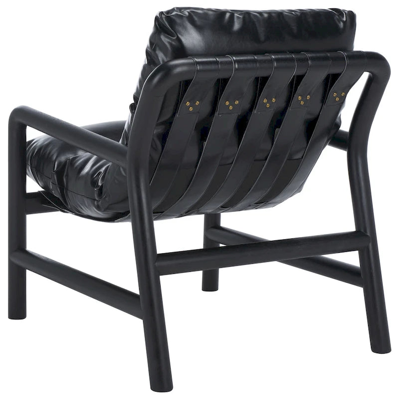 Fauteuil d'appoint rembourré, 76 cm (L) x 86 cm (P) x 81 cm (H), dossier capitonné, salon