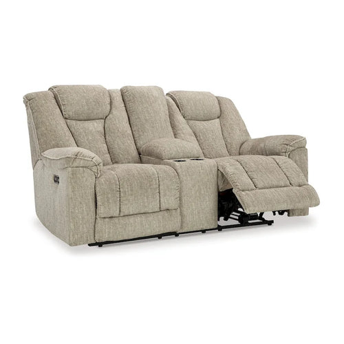 Causeuse inclinable électrique de 76 po, appuie-tête réglable, éclairage d'ambiance à LED, inclinaison zéro gravité, beige