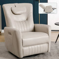 Fauteuil inclinable pivotant motorisé, pivotant à 270°, chargement USB-C, oreiller lombaire