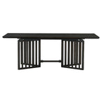 Ensemble de salle à manger de style ferme 9 pièces avec table extensible et 8 chaises