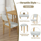 Ensemble de salle à manger de style ferme 9 pièces avec table extensible et 8 chaises