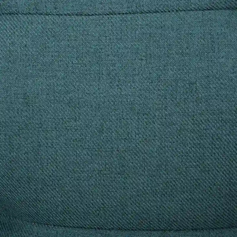 Fauteuil d'appoint dossier haut à oreilles, capitonné, accoudoirs évasés, pieds en bois d'hévéa