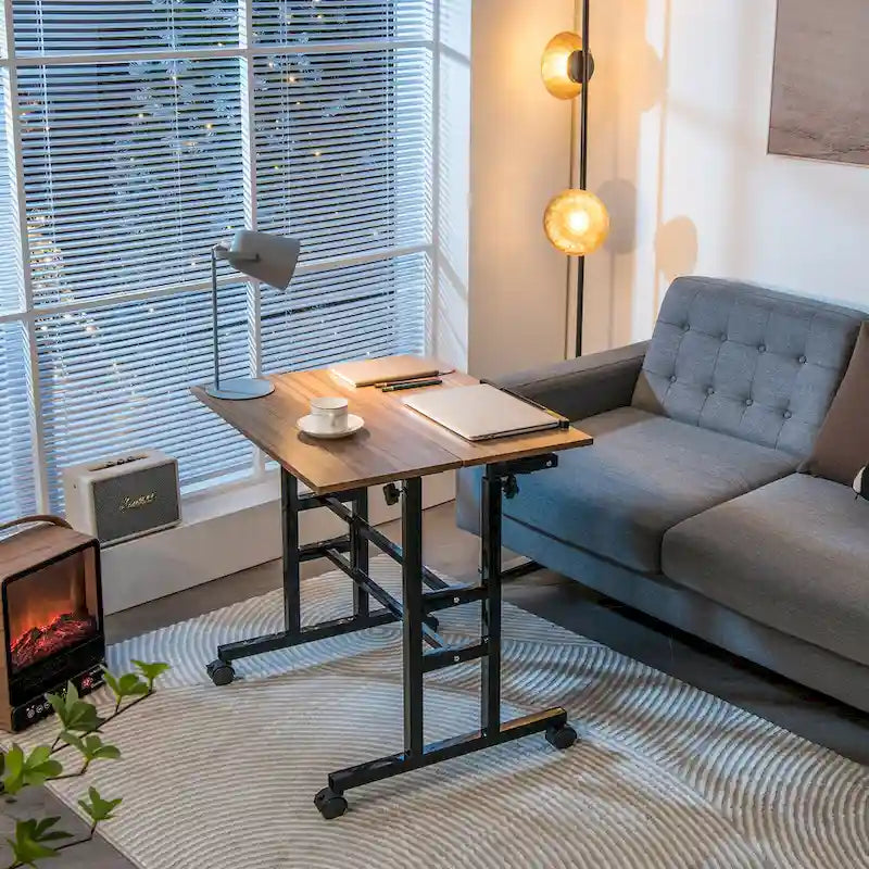 Chaise de salle à manger Chesterfield sans accoudoirs, revêtement 100 % lin, capitonnage profond, pieds en bois expresso