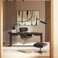 Commode noire à 6 tiroirs, rangement moderne pour chambre à coucher