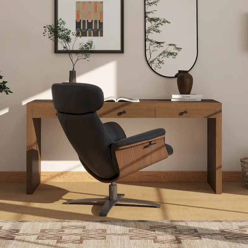 Commode noire à 6 tiroirs, rangement moderne pour chambre à coucher
