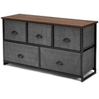 Commode de rangement à 5 tiroirs, table de chevet organisatrice pour dortoir
