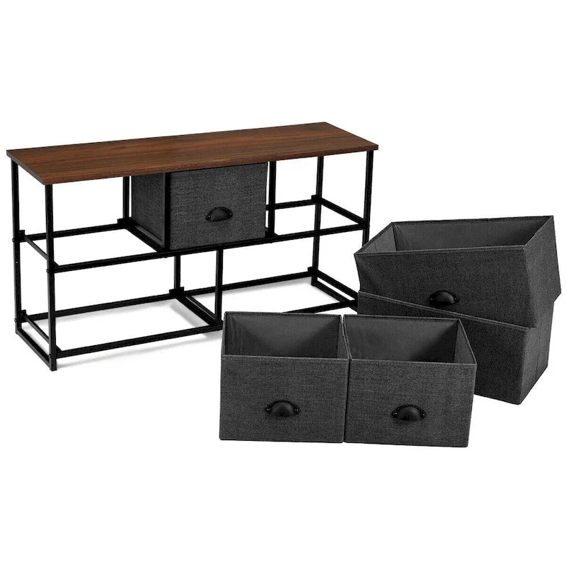 Commode de rangement à 5 tiroirs, table de chevet organisatrice pour dortoir