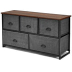 Commode de rangement à 5 tiroirs, table de chevet organisatrice pour dortoir