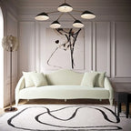 Naya Velvet Sofa - 96W x 36.2D x 34.3H - 96W x 36.2D x 34.3H