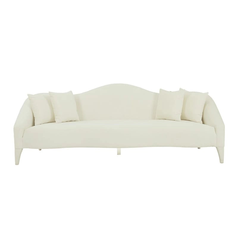 Canapé 3 places en velours de 244 cm, canapé de salon moderne, assise profonde, style contemporain