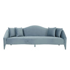 Canapé 3 places en velours de 244 cm, canapé de salon moderne, assise profonde, style contemporain