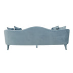 Canapé 3 places en velours de 244 cm, canapé de salon moderne, assise profonde, style contemporain