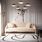 Canapé 3 places en velours de 244 cm, canapé de salon moderne, assise profonde, style contemporain