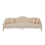 Canapé 3 places en velours de 244 cm, canapé de salon moderne, assise profonde, style contemporain