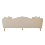 Canapé 3 places en velours de 244 cm, canapé de salon moderne, assise profonde, style contemporain