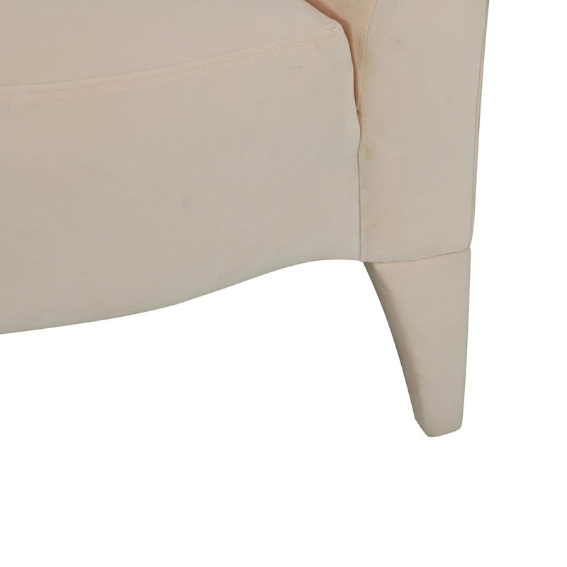 Canapé 3 places en velours de 244 cm, canapé de salon moderne, assise profonde, style contemporain