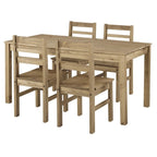 Table à manger rectangulaire en bois recyclé, style rustique fermier