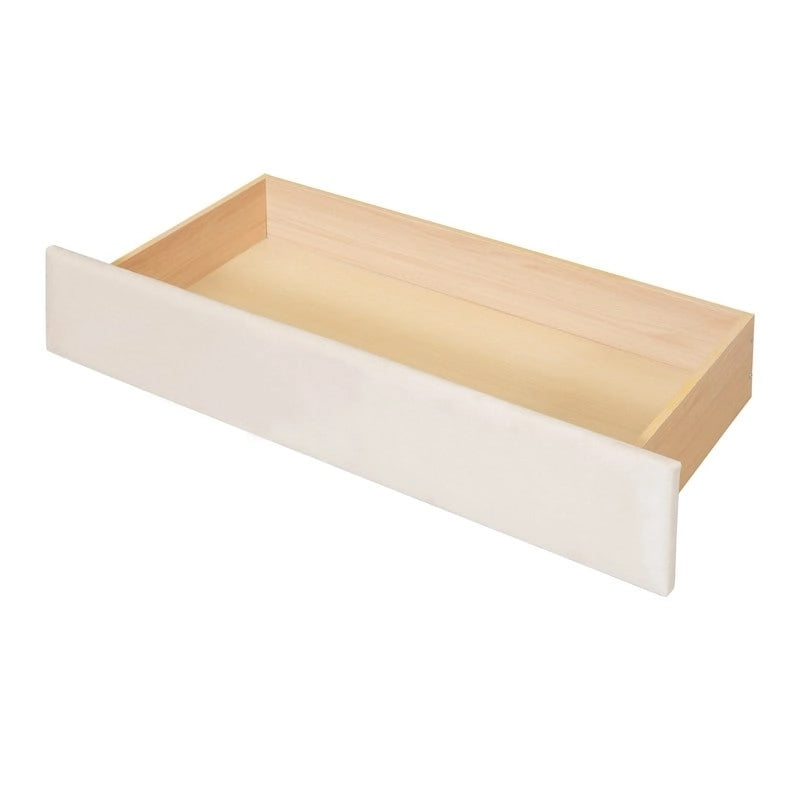Lit de repos rembourré avec 2 tiroirs de rangement, cadre de lit de repos double avec accoudoirs de rangement et port USB, cadre de lit-canapé pour chambre à coucher