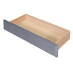 Lit de repos rembourré avec 2 tiroirs de rangement, cadre de lit de repos double avec accoudoirs de rangement et port USB, cadre de lit-canapé pour chambre à coucher