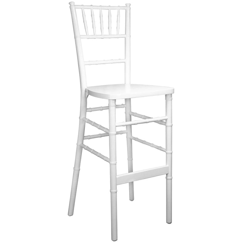 Tabourets de bar Chiavari, cadre en résine empilable, usage commercial et domestique