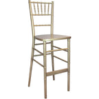 Tabourets de bar Chiavari, cadre en résine empilable, usage commercial et domestique