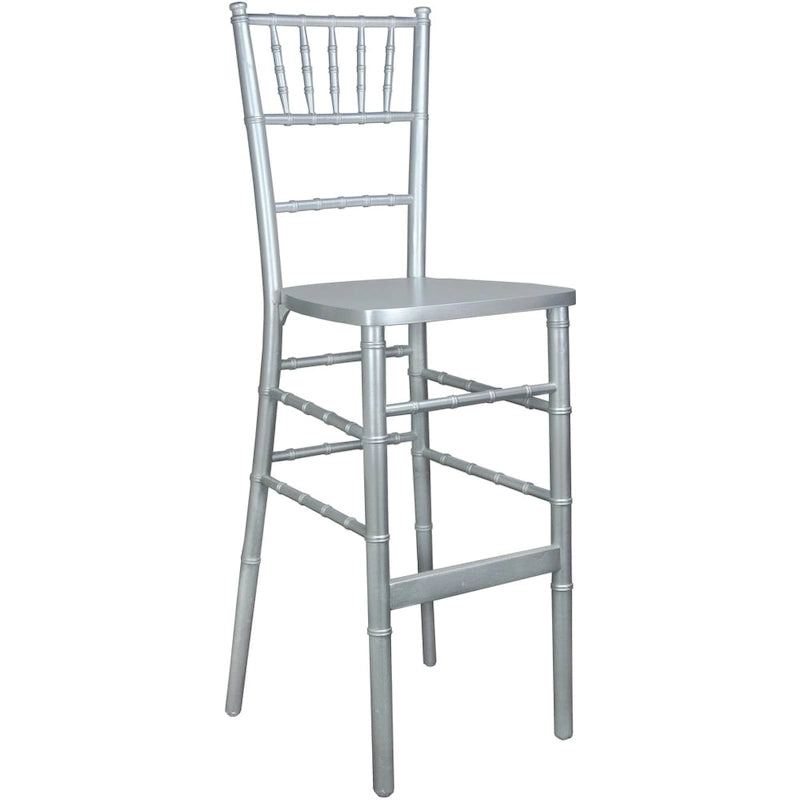 Tabourets de bar Chiavari, cadre en résine empilable, usage commercial et domestique