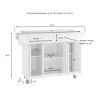 Desserte de cuisine pleine grandeur, comptoir en granit, finition acajou, 3 armoires, 2 tiroirs, capacité de 45 kg