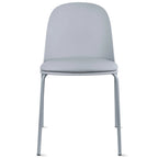 Lot de 2 chaises de salle à manger rétro en plastique moulé Eiffel pour salon, cuisine, bureau chromé, designer