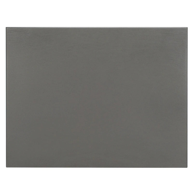 Table d'appoint de rangement en bois de pin gris, 1 tiroir et 2 étagères ouvertes, 45 cm (L) x 35 cm (P) x 76 cm (H)