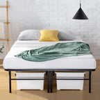Sommier en acier robuste, capacité de 1360 kg, pas besoin de sommier tapissier, rangement sous le lit