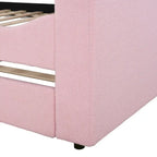 Lit de repos en polaire double avec accoudoirs de rangement et lit gigogne, capitonné, lit d'enfant peu encombrant