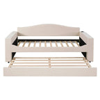 Lit de repos en polaire double avec accoudoirs de rangement et lit gigogne, capitonné, lit d'enfant peu encombrant