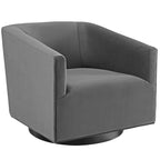 Fauteuil pivotant en velours de performance Twist (lot de 2)
