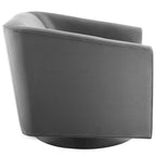Fauteuil pivotant en velours de performance Twist (lot de 2)