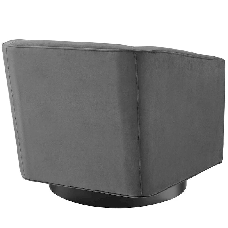 Fauteuil pivotant en velours de performance Twist (lot de 2)