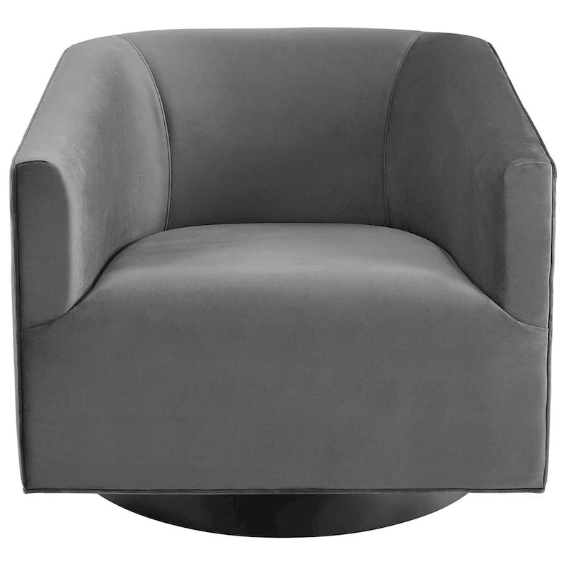 Fauteuil pivotant en velours de performance Twist (lot de 2)