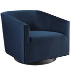 Fauteuil pivotant en velours de performance Twist (lot de 2)