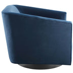 Fauteuil pivotant en velours de performance Twist (lot de 2)