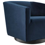 Fauteuil pivotant en velours de performance Twist (lot de 2)