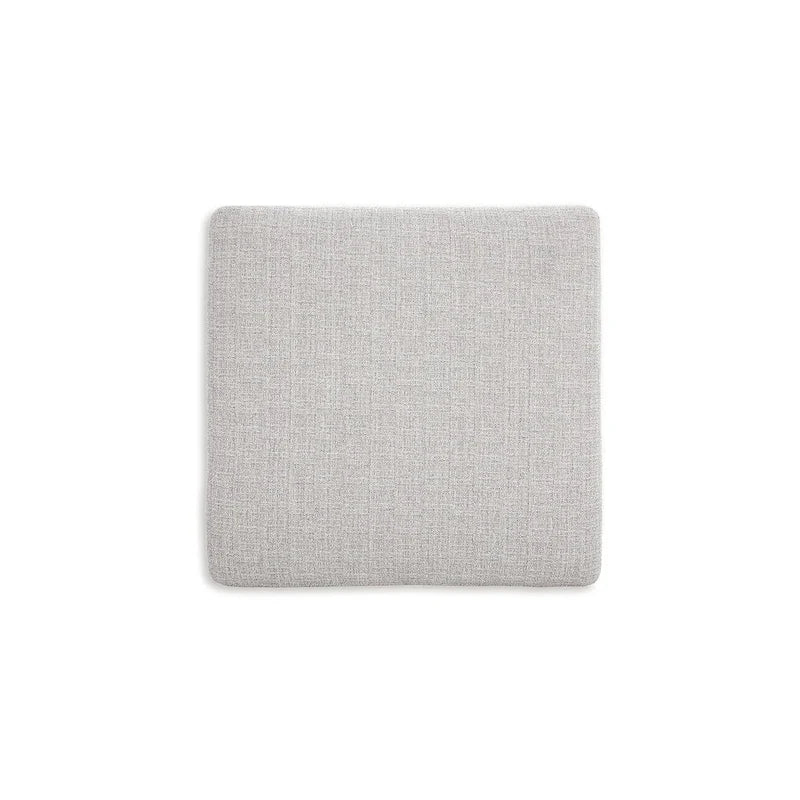 Grand Pouf Repose-Pieds Blanc Cassé, Coussin Moelleux, Repose-Pieds de Salon