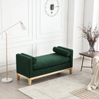 Banc rembourré élégant pour bout de lit et salon