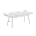 Banc à lattes en bois massif