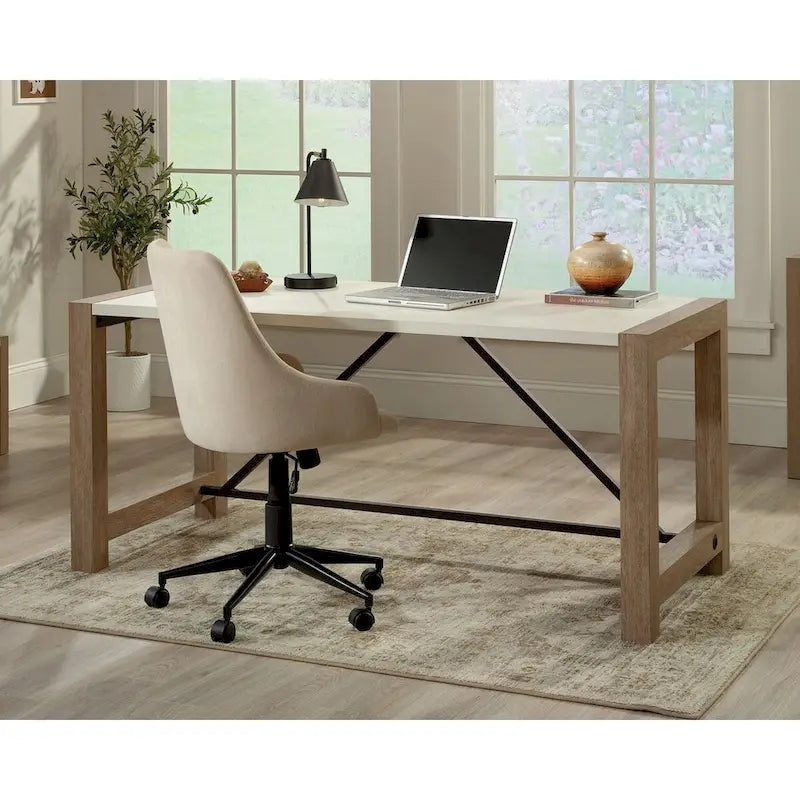 Bureau debout mobile, hauteur réglable 72,4 cm-125,7 cm, surface inclinable, MDF et acier, capacité de 40 kg